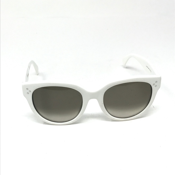Celine Kim White Oversized Sunglasses CL 41444 - Picture 3 of 8